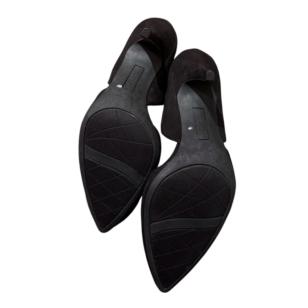 Christian Siriano Stiletto Heels Black Almond Toe Size 8 - Picture 3 of 3